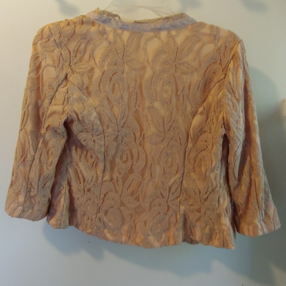 Pink Lace and Ribbon Blazer - Picture 3 of 4